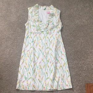Lilly Pulitzer ruffle collar spring dress